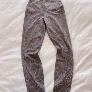 New Varley Luna 25” high waist animal print leggings